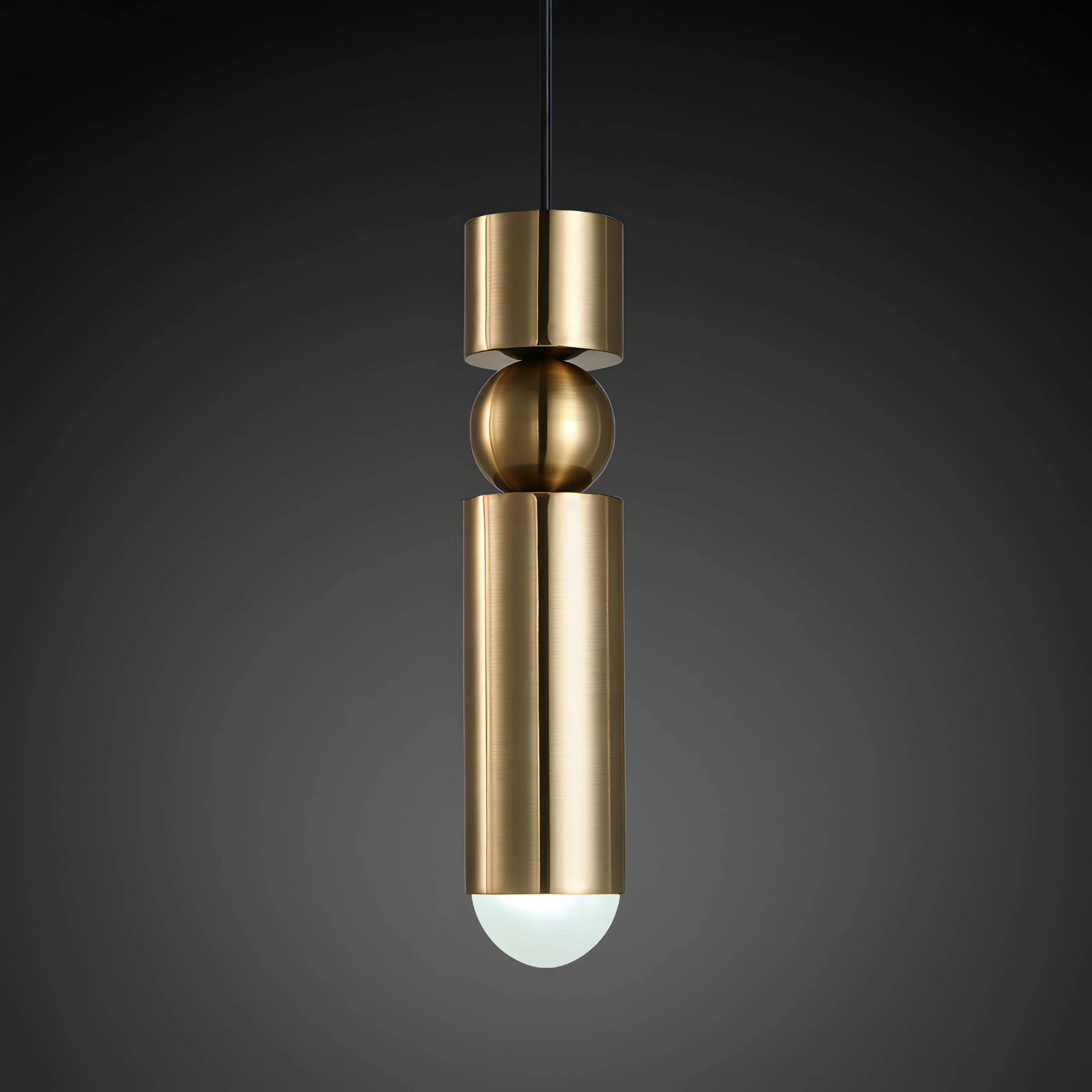 Suspension moderne nordique en métal avec lumière led suspendue - vue 4 sur 13