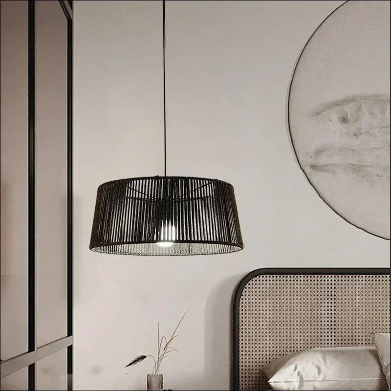 suspension art déco moderne créative en corde pour intérieur - vue 5 sur 12