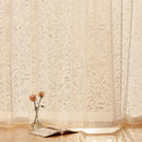 Voilage dentelle élégant floral pour salon chambre moderne