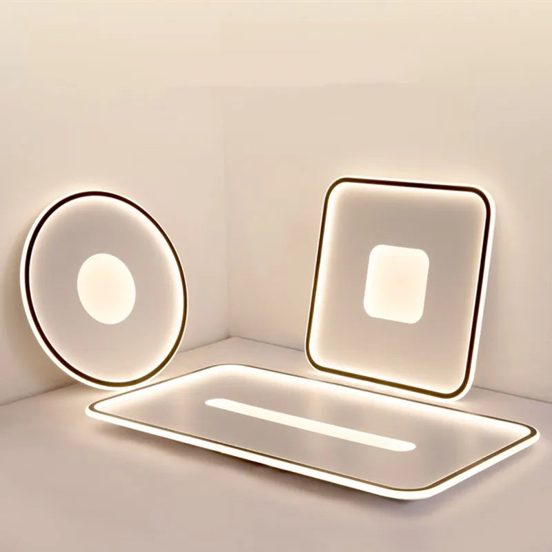 plafonnier led ultra mince rond moderne montage en surface - vue 3 sur 24