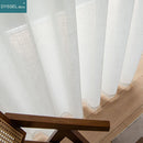 Voilage lin uni style européen pour salon chambre