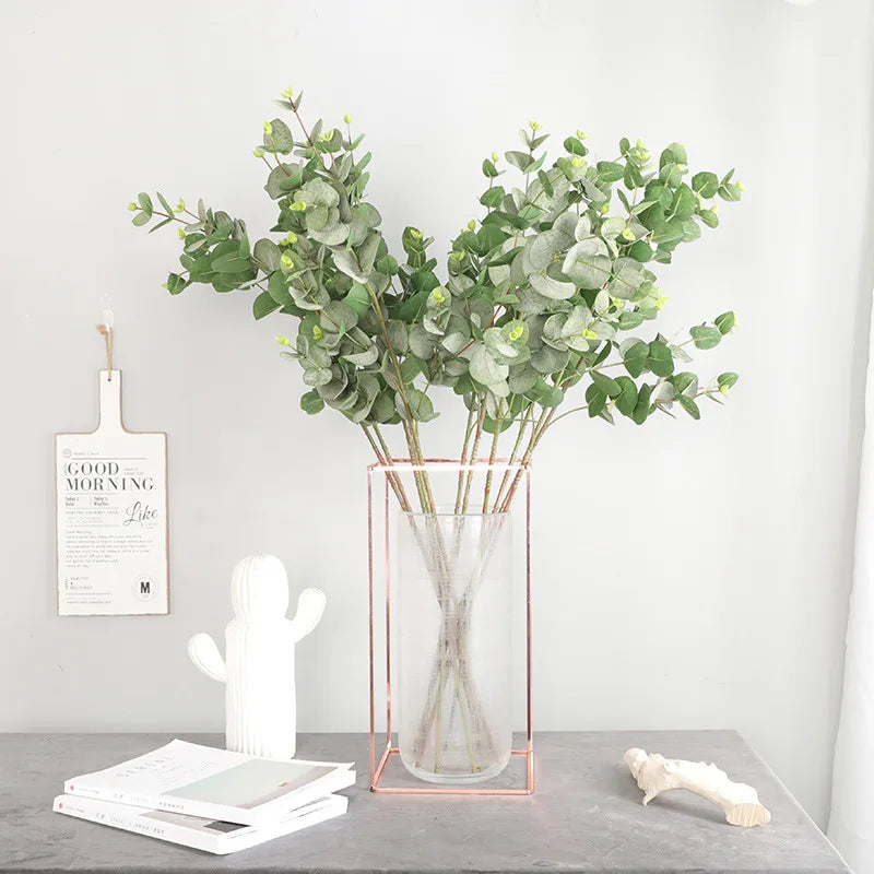 Feuilles d'eucalyptus artificielles pour décoration intérieure et extérieure