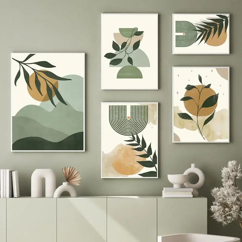 affiches d'art mural boho géométriques pour décoration intérieure
