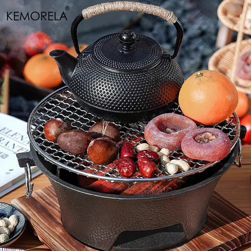Théière japonaise en fonte avec infuseur inox intégré - vue 3 sur 9