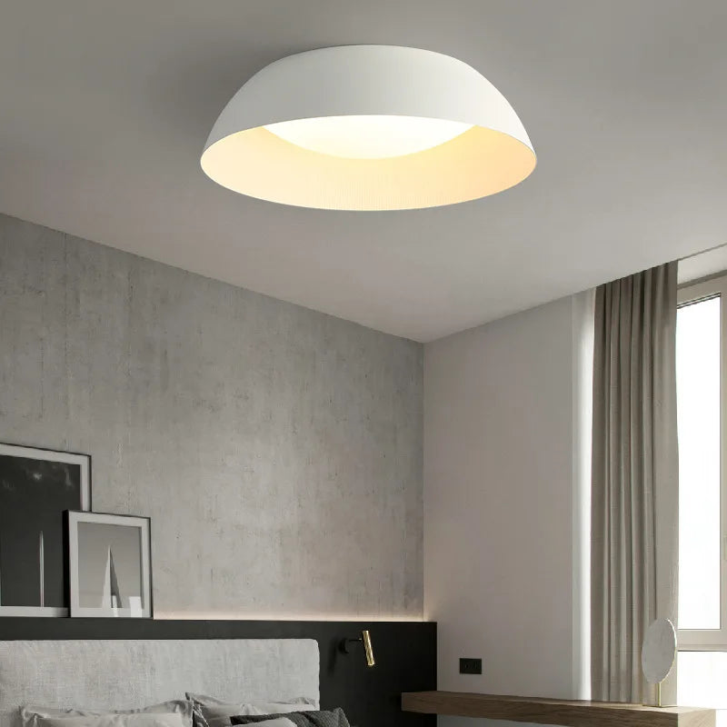 Plafonnier led moderne ultra-mince décor maison - vue 4 sur 12