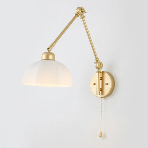 applique murale vintage bras long design pliable avec interrupteur