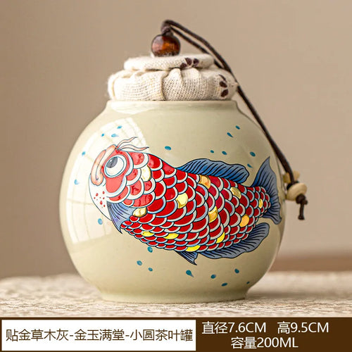 théière chinoise arowana céramique service kung fu rétro