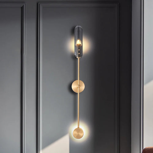 applique murale créative en verre pour éclairage moderne minimaliste