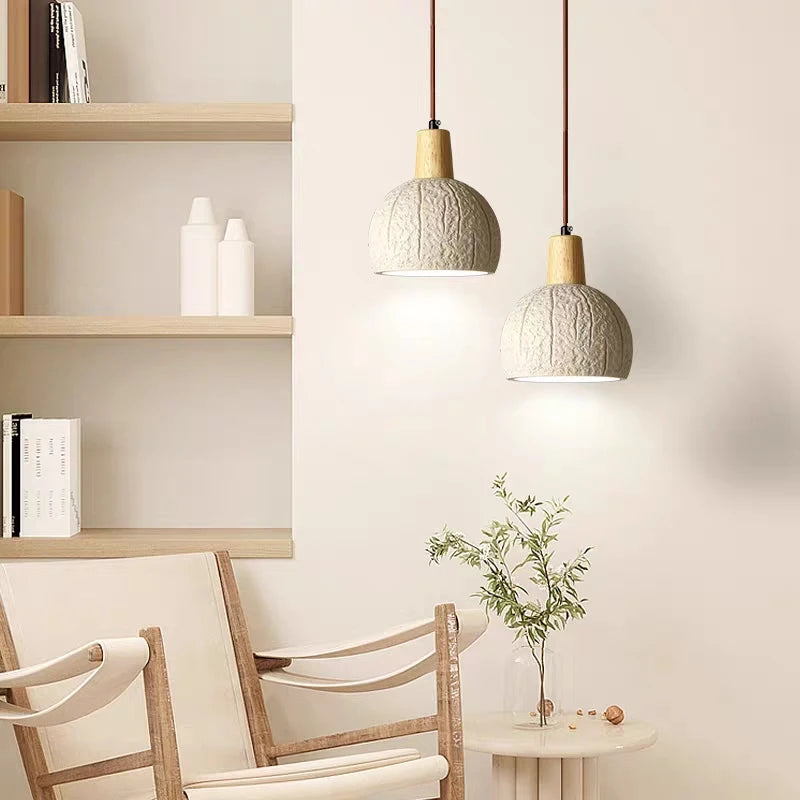 lustre japonais wabi-sabi style nordique pour décoration intérieure - vue 4 sur 7