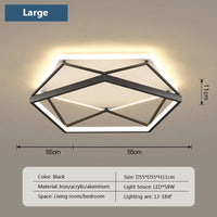 lampe de suspension led moderne carrée ronde industrielle