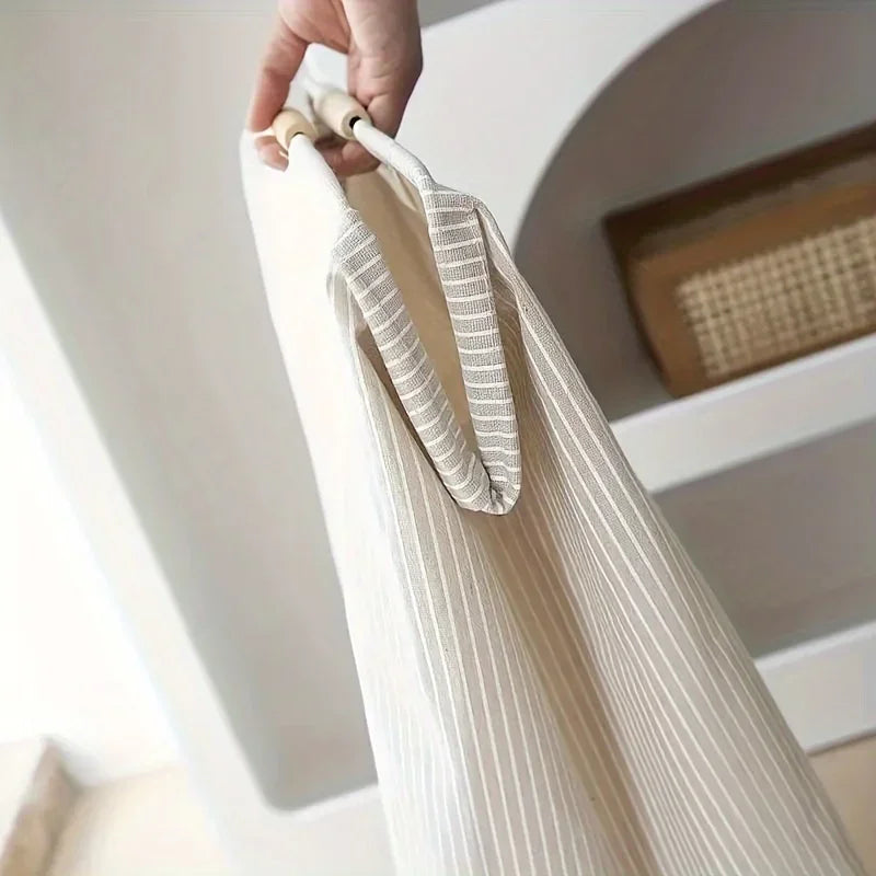 panier de rangement pliable grande capacité avec poignée - vue 4 sur 6
