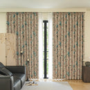Rideau occultant motif floral style moderne chambre salon
