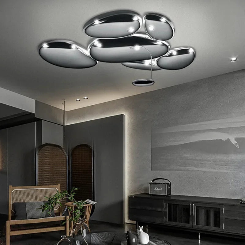 plafonnier led design moderne simple luminaire décoratif intérieur - vue 5 sur 8
