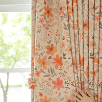 Rideau occultant motif floral moderne pour salon chambre