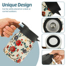 Theiere isotherme vintage motif floral inox avec infuseur