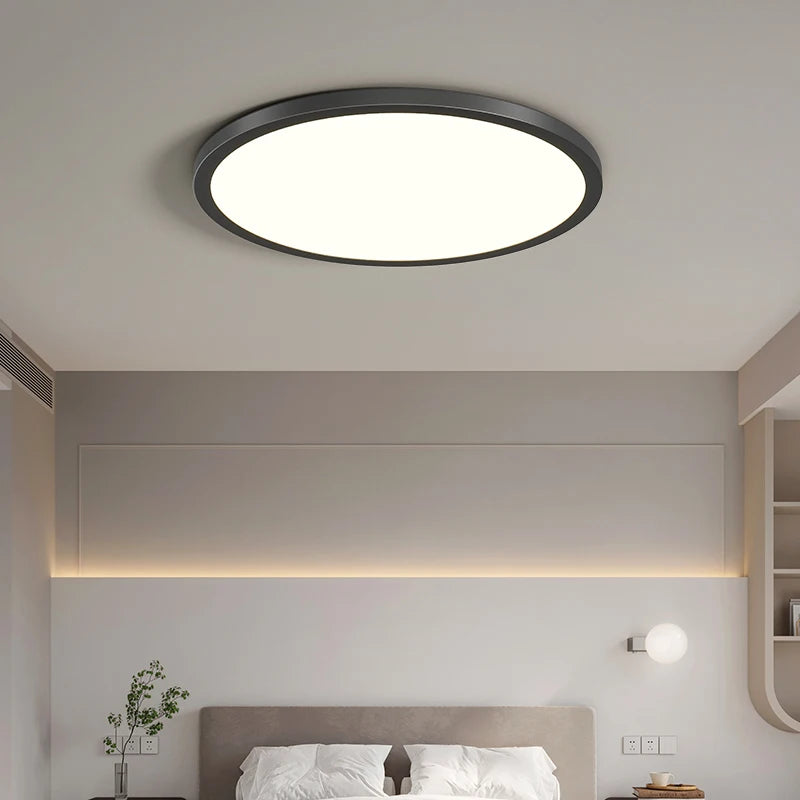 plafonnier led ultra-mince rectangulaire minimaliste nordique moderne acrylique