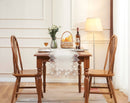 Chemin de table lin brodé style dentelle classique élégante
