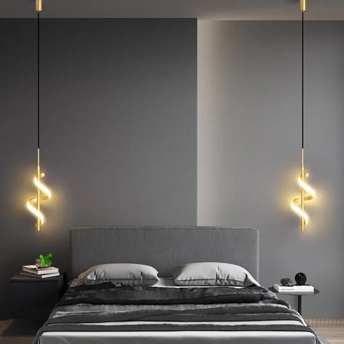 lampe suspendue led design nordique moderne décorative