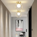 led verre white plafonnier decor chambre salon escalier balcon