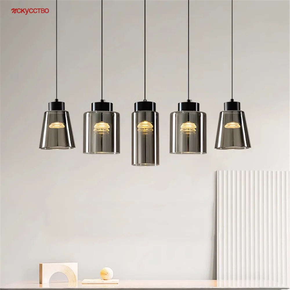 Lustre à led tendance en forme de bouteille pour intérieur moderne