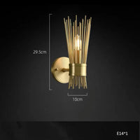 lustre en cuivre plein led décoratif pour maison créatif