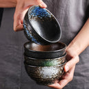Bol céramique forme corne style japonais pour riz