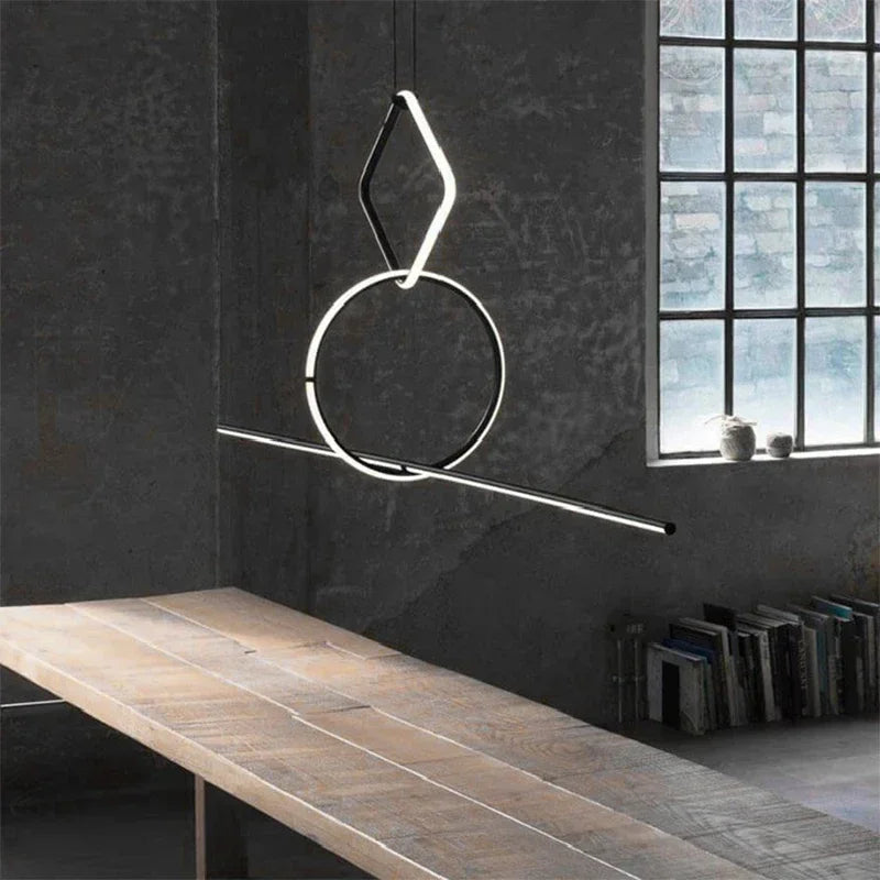 lustre nordique led pour décoration créative de la maison - vue 4 sur 7