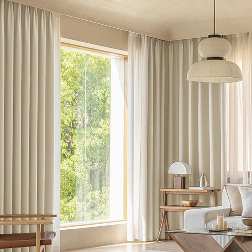 Rideau occultant style nordique pour salon chambre épais