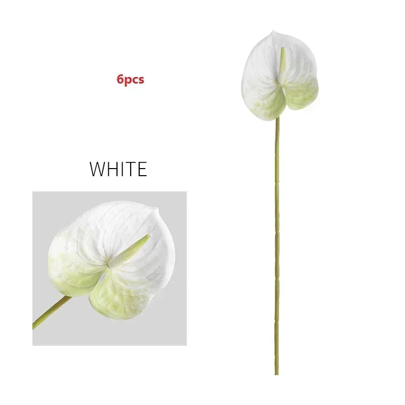 feuilles d'anthurium artificielles pour décoration florale et jardin