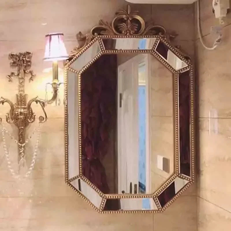 miroir décoratif suspendu nordique pour un élégant maquillage - vue 5 sur 14