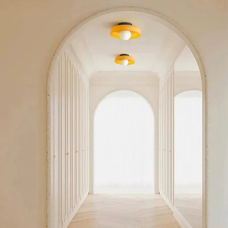 Plafonnier LED Vintage en verre à tête unique - vue 4 sur 10