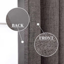 Rideau occultant faux lin extra long sur mesure