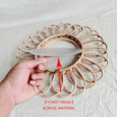 miroir rond en rotin décoration artistique pour intérieur