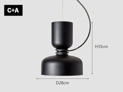 suspension nordique moderne à led pour décoration intérieure créative