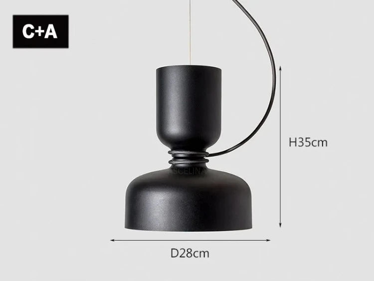 suspension nordique moderne à led pour décoration intérieure créative - vue 12 sur 24