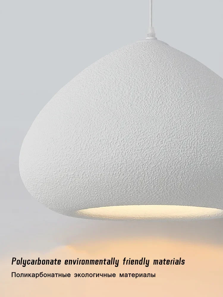 Handmade Wabi-Sabi Restaurant Pendant Light Nordic Cream Style Bar Table Lamp Designer Bedroom Lighting Deco LED Loft Chandelier - vue 7 sur 11
