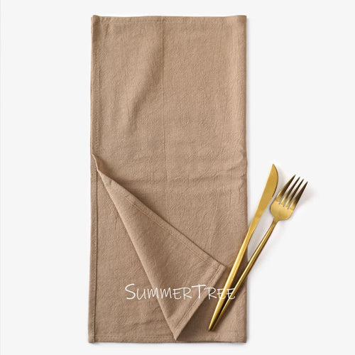 Serviette de table coton lavé style vintage