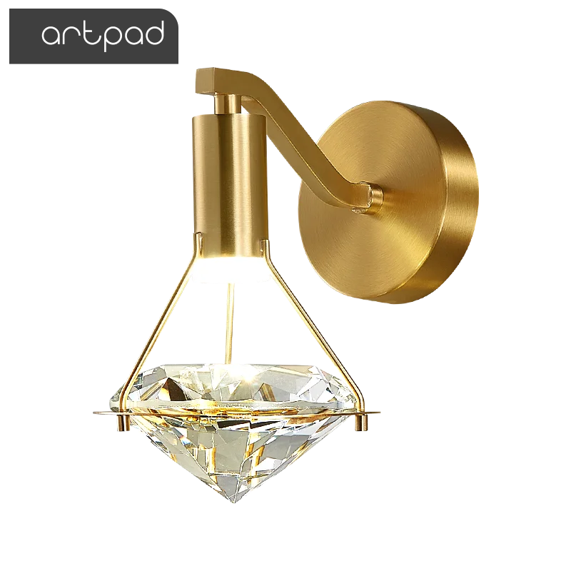 applique murale cuivre luxe minimaliste chambre lampe chevet 5w chaud - vue 6 sur 8