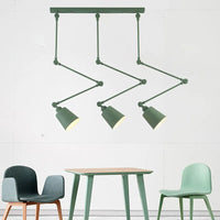 Suspension rotatives nordiques avec bras longs réglables salle à manger Restaurant café Bar lampe pliante éclairage de décoration intérieure E27