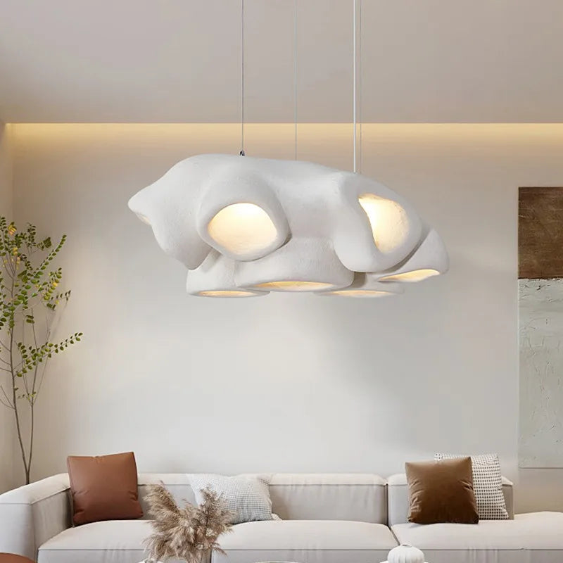 lustre wabi sabi nordique minimaliste led pour bar restaurant