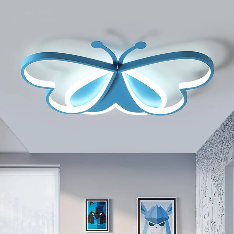 lustre led winfordo 	 avec lampe papillon réglable pour enfants - vue 5 sur 10