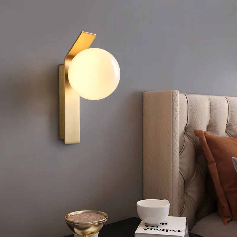 applique murale moderne en verre et métal pour intérieur de luxe