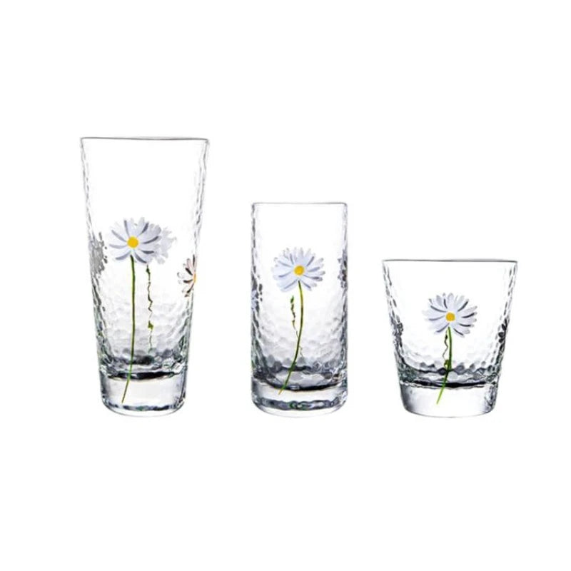 Verre texture marte motif marguerite design creatif resistant - vue 6 sur 7