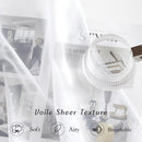 Voilage tulle transparent style moderne pour salon chambre