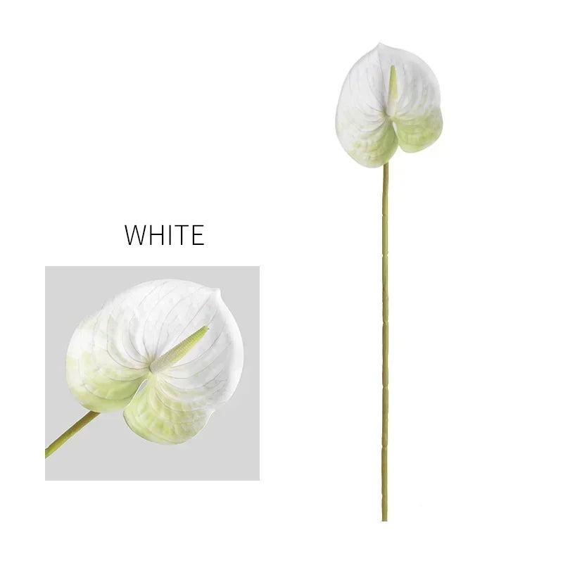 feuilles d'anthurium artificielles pour décoration florale et jardin