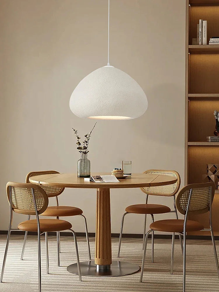 Handmade Wabi-Sabi Restaurant Pendant Light Nordic Cream Style Bar Table Lamp Designer Bedroom Lighting Deco LED Loft Chandelier - vue 6 sur 11