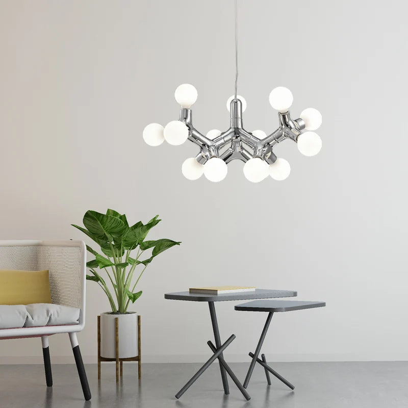 lustre design moléculaire nordique italien 	 2023 villa