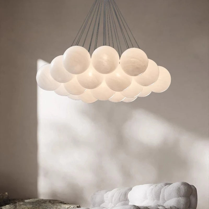 Lustre led boules suspendues au design moderne - vue 3 sur 9