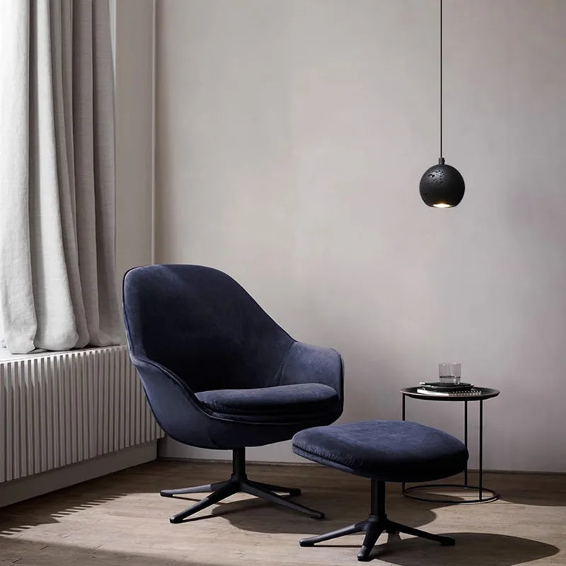 lampe suspendue en pierre réglable avec cordon d'ampoule - vue 5 sur 12