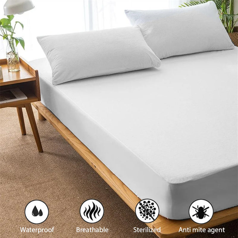 protege matelas housse imperméable et respirante blanc 1 pièce